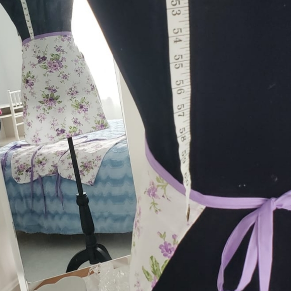 Purple Floral Aprons - Picture 3 of 5
